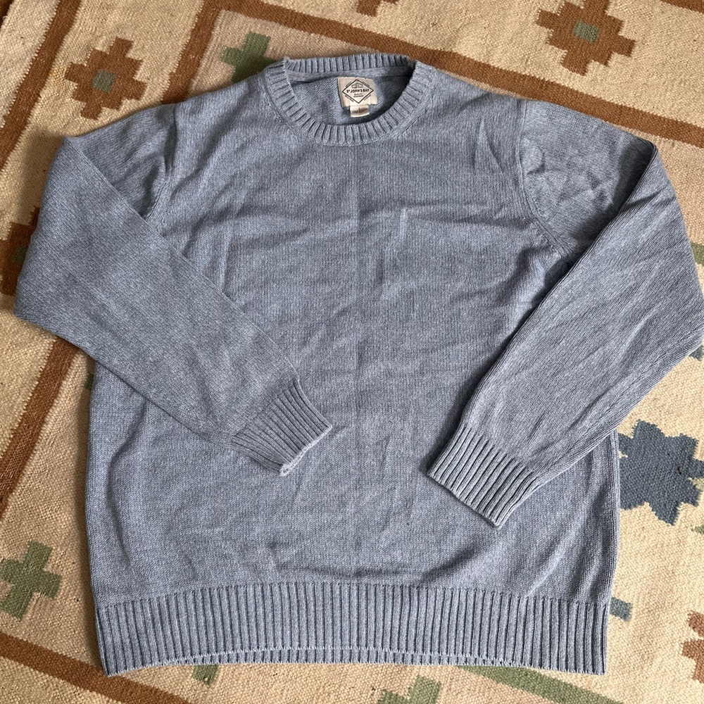St John’s Bay 100% cotton Crew Neck Blue Sweater